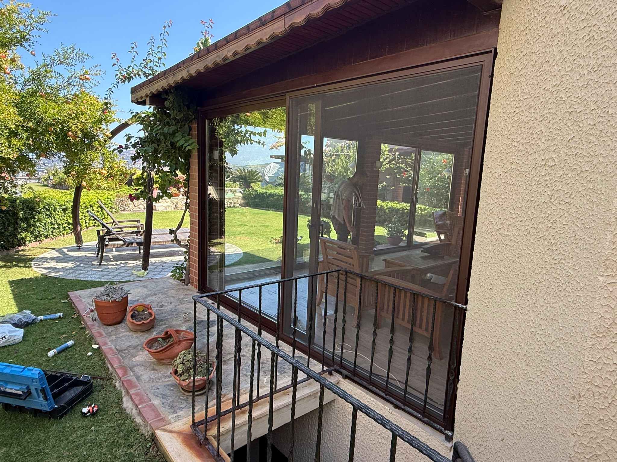 Manzaralı cam balkon Bodrum